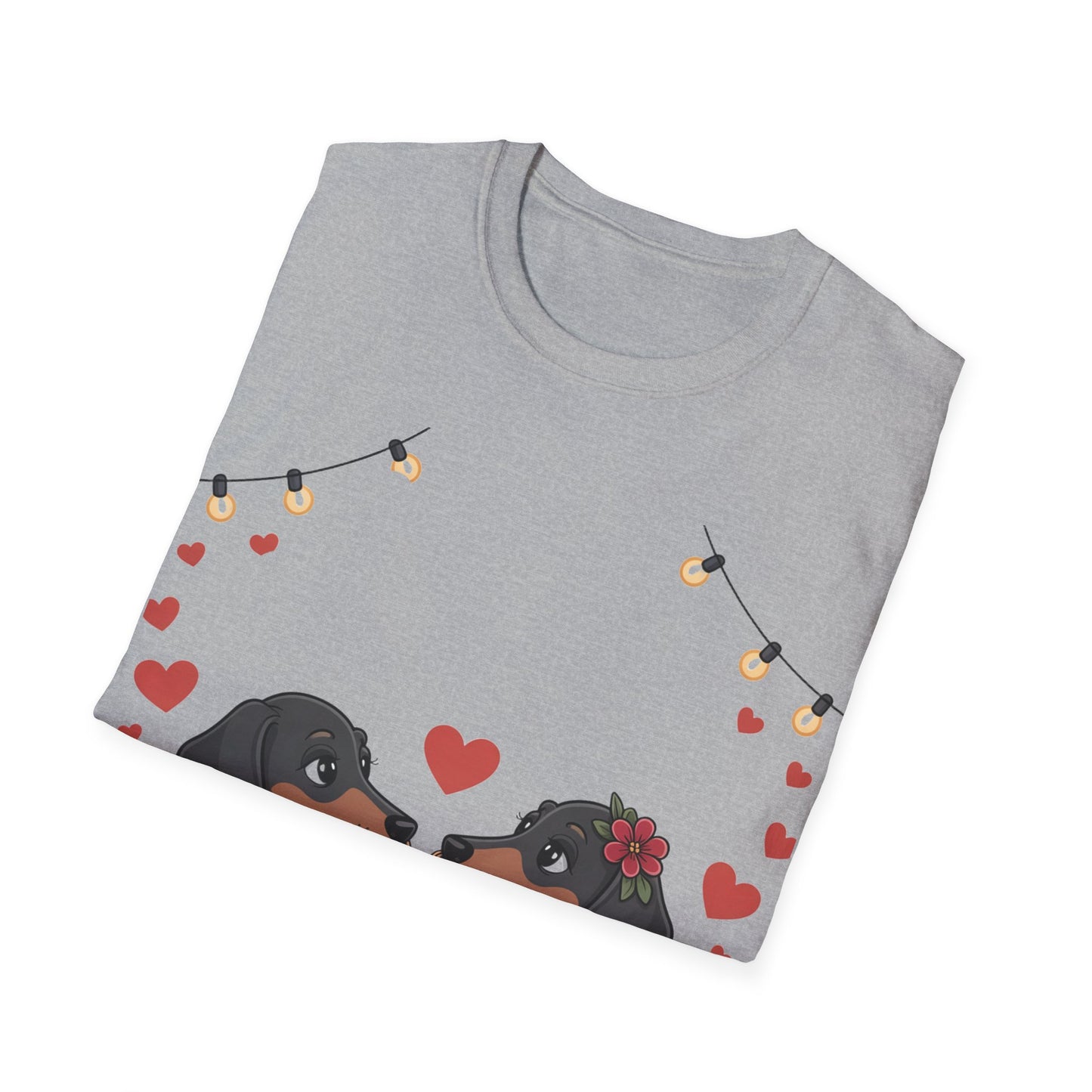 Romantic Dachshund Dinner T-Shirt