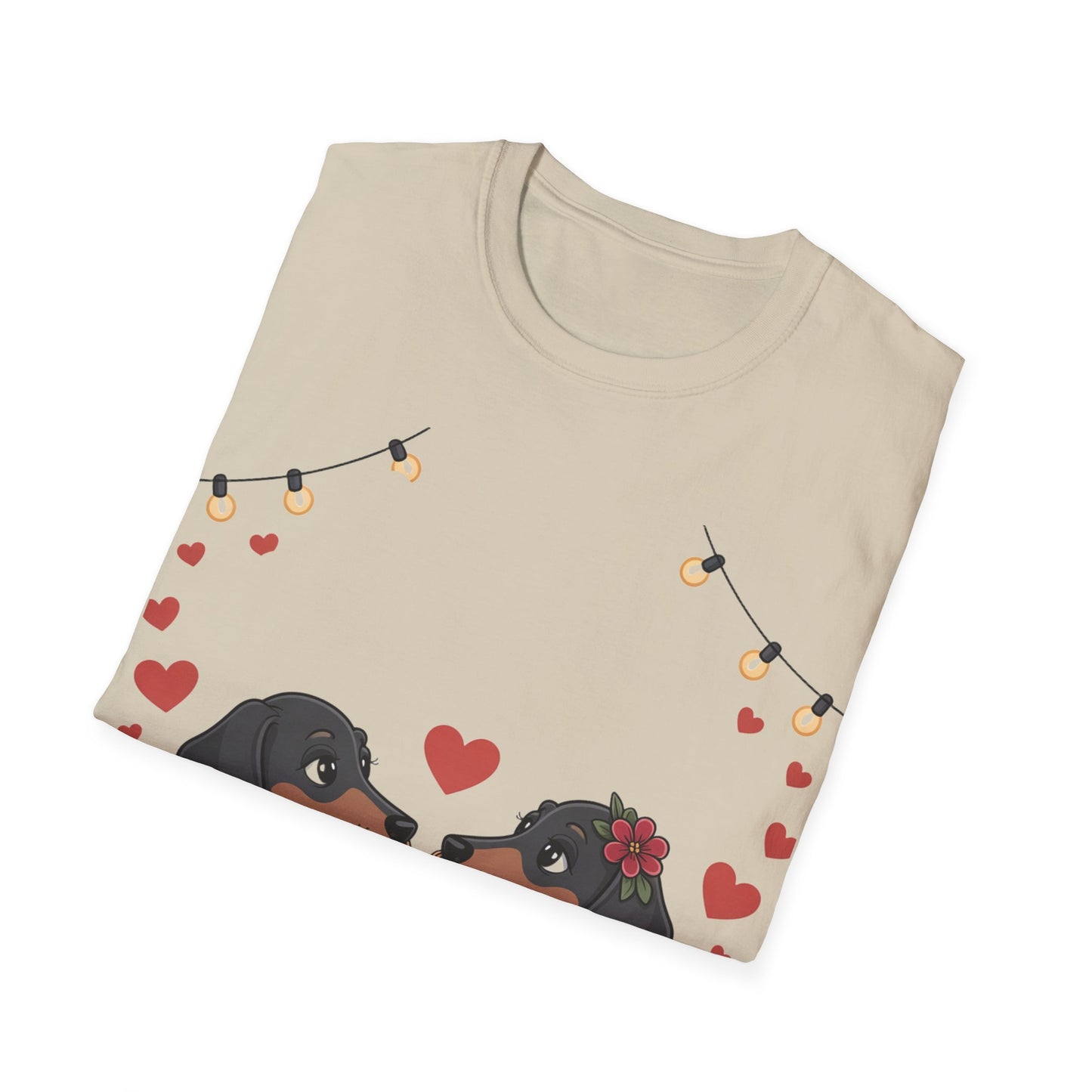 Romantic Dachshund Dinner T-Shirt